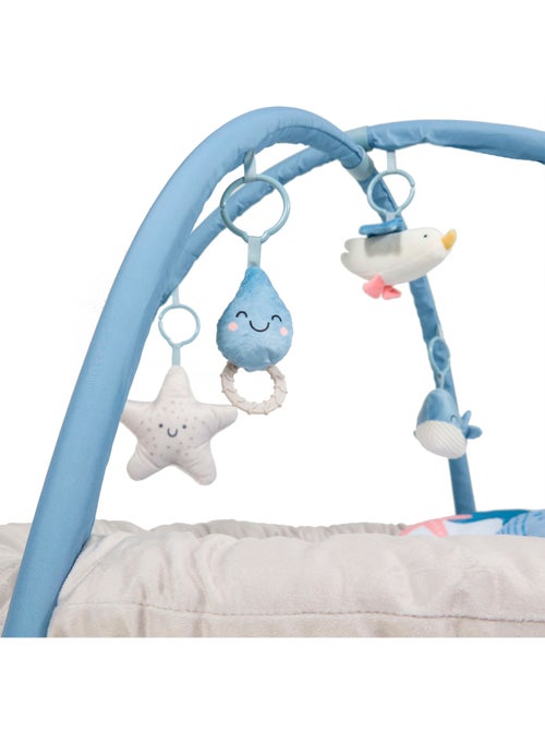 Tapis d’Éveil Kinderkraft COZYPLAY avec Arceaux, Jouets Suspendus, Miroir et Tapis Lavable - Kiabi