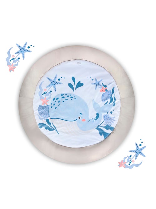 Tapis d’Éveil Kinderkraft COZYPLAY avec Arceaux, Jouets Suspendus, Miroir et Tapis Lavable - Kiabi