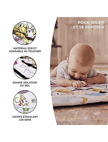 Tapis d’éveil Kinderkraft SMARTPLAY avec 7 jouets, 20 balles et fonction parc sécurisé
