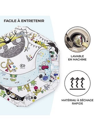 Tapis d’éveil Kinderkraft SMARTPLAY avec 7 jouets, 20 balles et fonction parc sécurisé