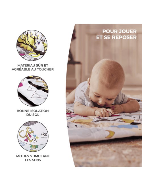 Tapis d’éveil Kinderkraft SMARTPLAY avec 7 jouets, 20 balles et fonction parc sécurisé - Kiabi