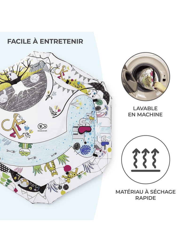 Tapis d’éveil Kinderkraft SMARTPLAY avec 7 jouets, 20 balles et fonction parc sécurisé Multicolore - Kiabi