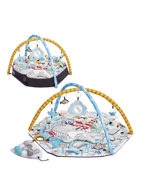 Tapis d’éveil Kinderkraft SMARTPLAY SEA avec 5 jouets, 12 balles et fonction aire de jeu - Kiabi