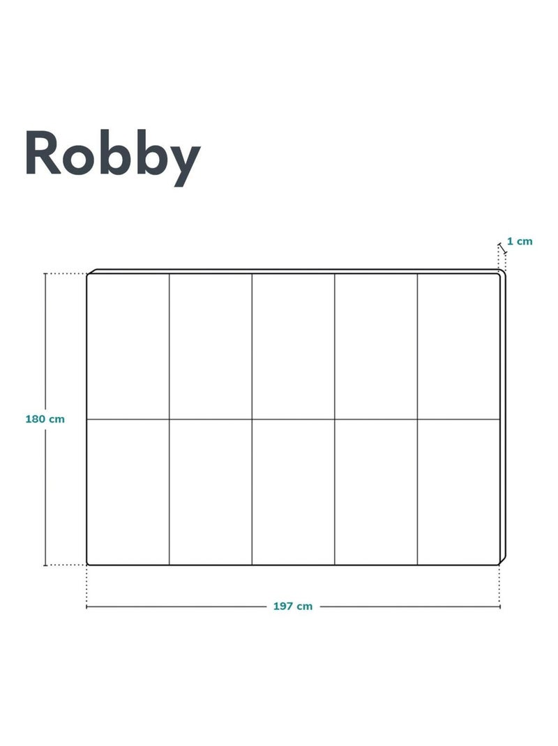 Tapis d'éveil LIONELO Robby - 180x200 cm - Tapis double face - Bonne isolation du sol Bleu Multicolore - Kiabi