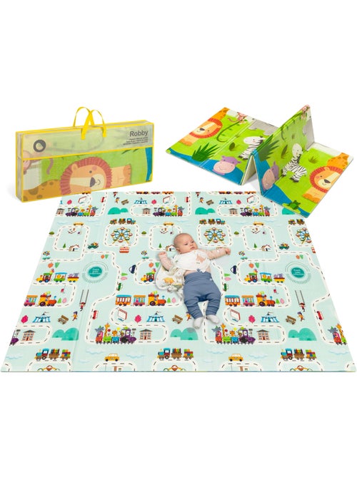 Tapis d'éveil LIONELO Robby - 180x200 cm - Tapis double face - Bonne isolation du sol - Kiabi Tapis d'éveil LIONELO Robby - 180x200 cm - Tapis double face - Bonne isolation du sol - Kiabi