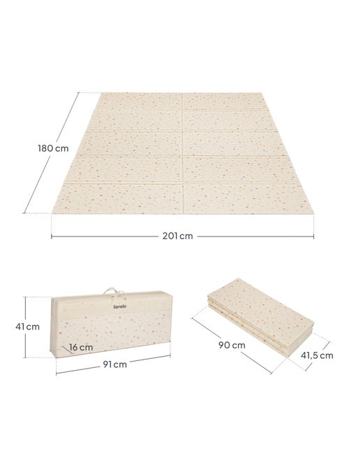 Tapis d'éveil LIONELO Zora - Double face - 180x200 cm - Bonne isolation du sol - Kiabi