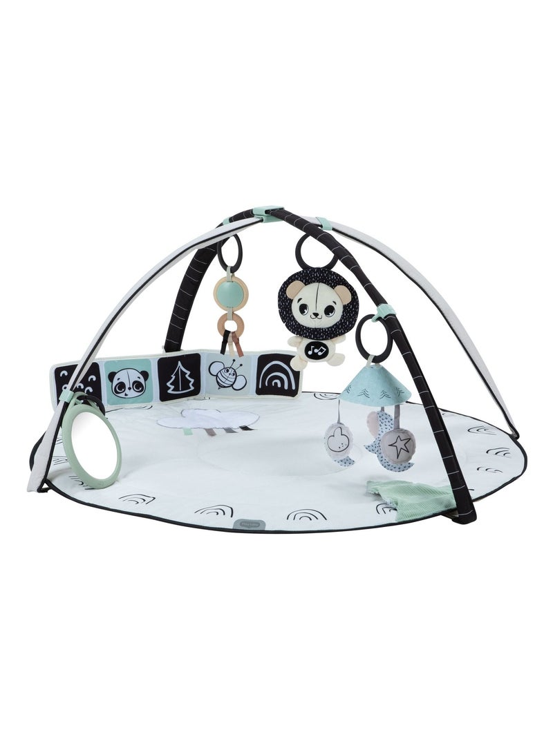 Tapis d’éveil musical avec arches et accessoires Gymini Blanc Noir - Kiabi