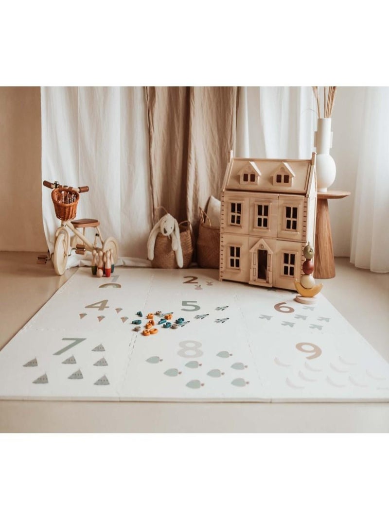 Tapis d'éveil Numbers d'uble Face en EVA Multicolore - Kiabi