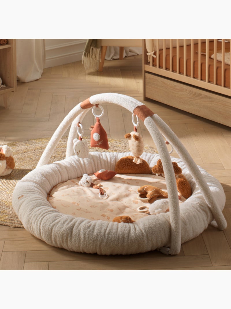 Tapis d'éveil ours en bouclette - SAUTHON Beige - Kiabi