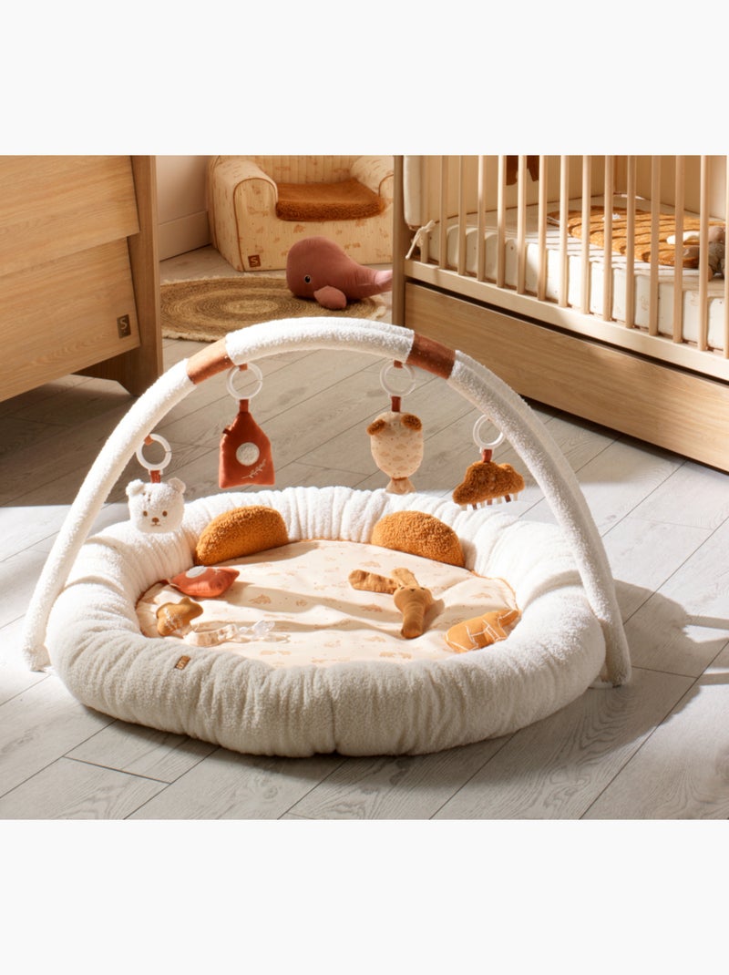 Tapis d'éveil ours en bouclette - SAUTHON Beige - Kiabi