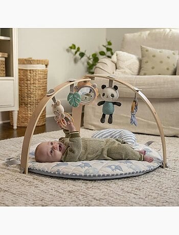 Tapis d'éveil pliable cozy spot éléphant - arche en bois - ingenuity