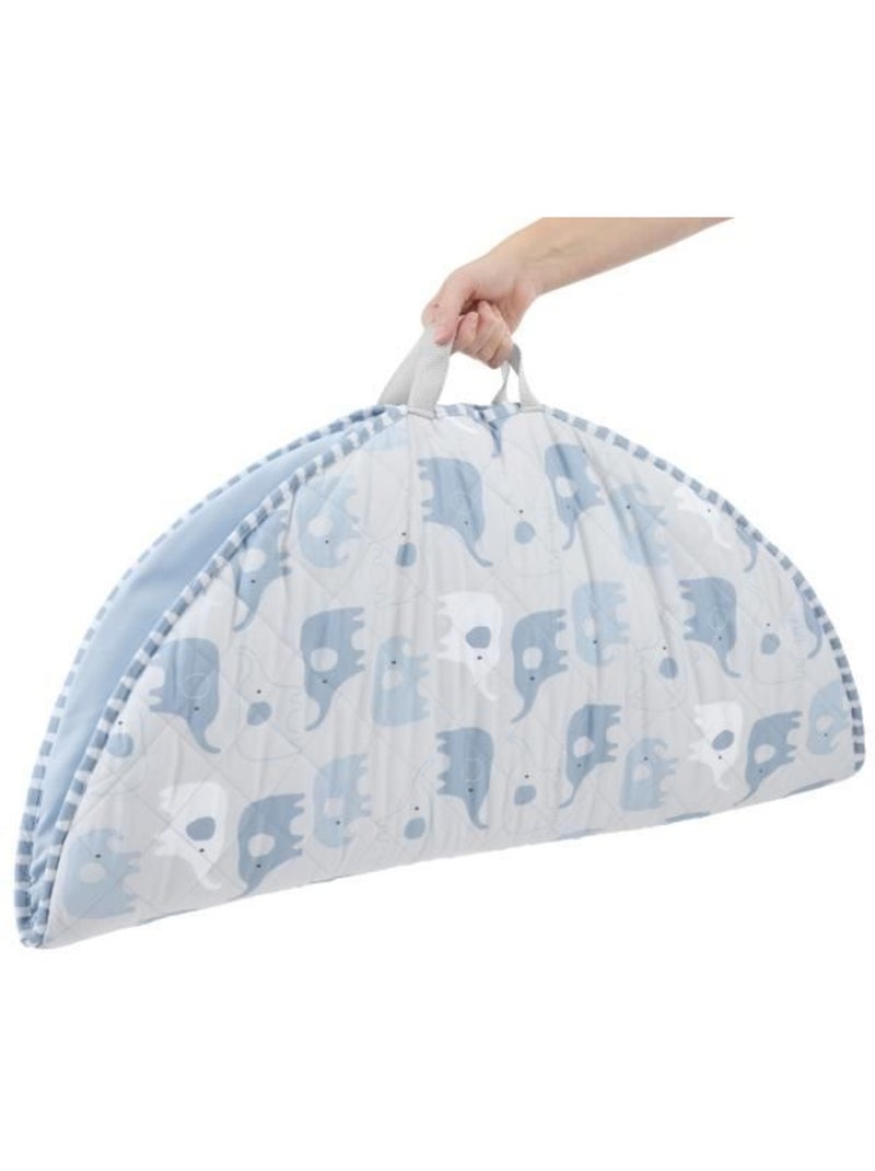 Tapis d'éveil pliable cozy spot éléphant - arche en bois - ingenuity Bleu - Kiabi