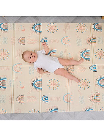 Tapis d'éveil pliable en mousse, réversible et imperméable - 180x150x1 - CASTLE | SUPERBE BEBE