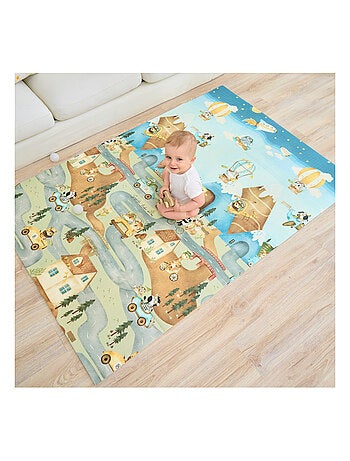 Tapis d'éveil pliable en mousse, réversible et imperméable - 200x180x1,5 - FOX | SUPERBE BEBE