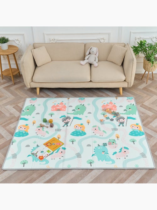 Tapis d'éveil pliable en mousse, réversible et imperméable - 180x150x1 - CASTLE | SUPERBE BEBE - Kiabi Tapis d'éveil pliable en mousse, réversible et imperméable - 180x150x1 - CASTLE | SUPERBE BEBE - Kiabi