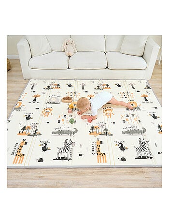Tapis d'éveil pliable en mousse, réversible et imperméable - 200x180x1,5 - FOX | SUPERBE BEBE