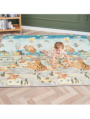 Tapis d'éveil pliable en mousse, réversible et imperméable - 200x180x1,5 - FOX | SUPERBE BEBE
