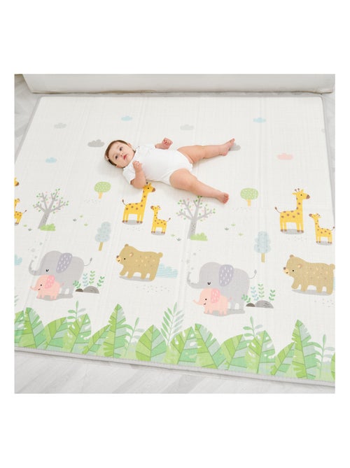Tapis d'éveil pliable en mousse, réversible et imperméable - 180x150x1 - SAVANNAH | SUPERBE BEBE - Kiabi