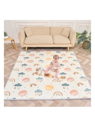 Tapis d'éveil pliable en mousse, réversible et imperméable - 180x150x1 -PURE BIG LOVE | SUPERBE BEBE