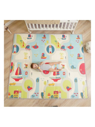 Tapis d'éveil pliable en mousse, réversible et imperméable - 200x180x1,5 - BOAT | SUPERBE BEBE