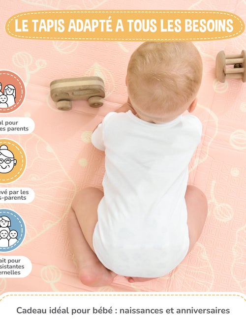 Tapis d'éveil pliable en mousse, réversible et imperméable - 200x180x1,5 - BOAT | SUPERBE BEBE - Kiabi