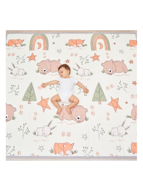 Tapis d'éveil pliable en mousse, réversible et imperméable - 200x180x1,5 - FOX | SUPERBE BEBE - Kiabi