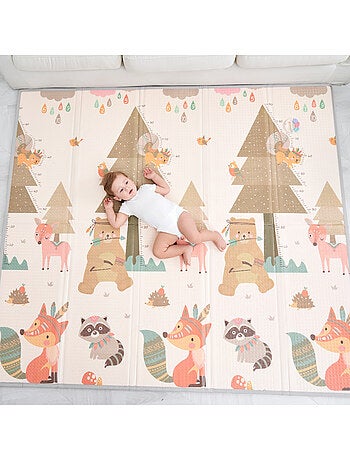 Tapis d'éveil pliable en mousse, réversible et imperméable - 180x150x1 - FOX | SUPERBE BEBE