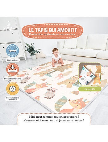 Tapis d'éveil pliable en mousse, réversible et imperméable - 180x150x1 - FOX | SUPERBE BEBE