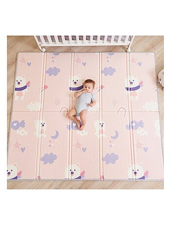Tapis d'éveil pliable en mousse, réversible et imperméable - 200x180x1,5 - FOX | SUPERBE BEBE