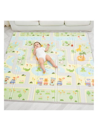 Tapis d'éveil pliable en mousse, réversible et imperméable - 200x180x1,5 - ROAD | SUPERBE BEBE