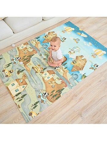 Tapis d'éveil pliable en mousse, réversible et imperméable - 180x150x1 - FOX | SUPERBE BEBE