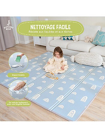 Tapis d'éveil pliable en mousse, réversible et imperméable - 180x150x1 - FOX | SUPERBE BEBE
