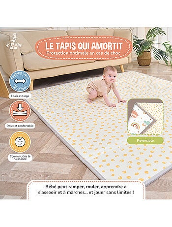 Tapis d'éveil pliable en mousse, réversible et imperméable - 180x150x1 - CASTLE | SUPERBE BEBE