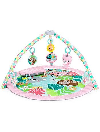 Tapis d'éveil pliable forêt tropicale - arche et 7 jouets - bright starts