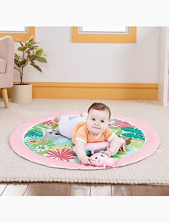 Tapis d'éveil pliable forêt tropicale - arche et 7 jouets - bright starts