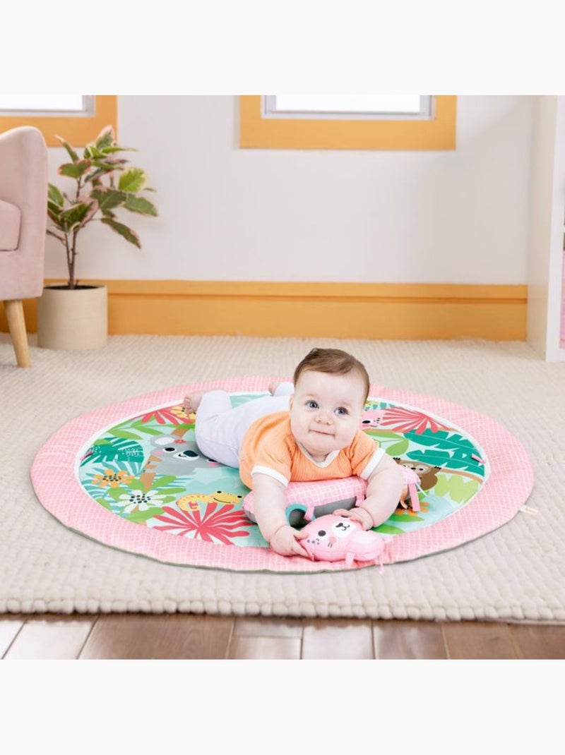 Tapis d'éveil pliable forêt tropicale - arche et 7 jouets - bright starts Rose - Kiabi