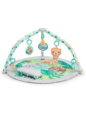 Tapis d'éveil pliable forêt tropicale - arche et 7 jouets - bright starts
