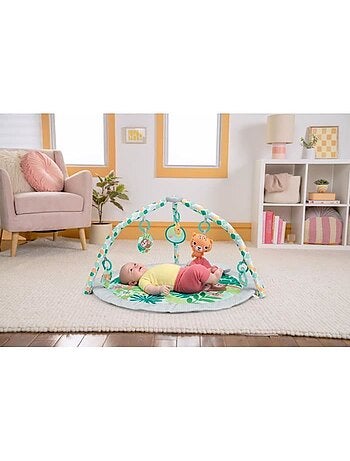 Tapis d'éveil pliable forêt tropicale - arche et 7 jouets - bright starts