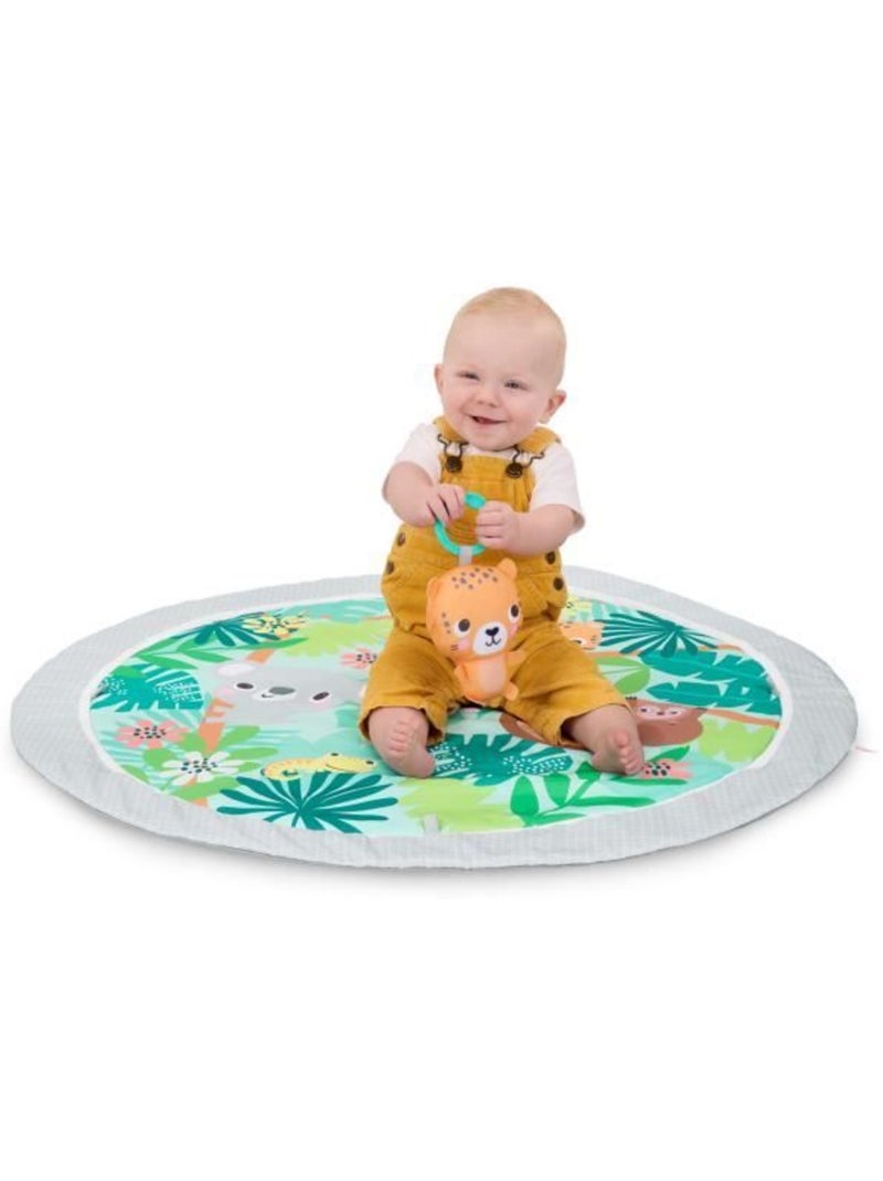 Tapis d'éveil pliable forêt tropicale - arche et 7 jouets - bright starts Vert - Kiabi