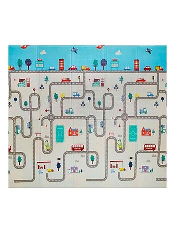 Tapis d'Eveil Pliable Réversible Bébé Licorne & Route par Kidolo