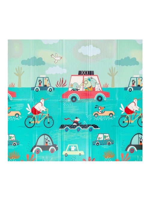 Tapis d'Eveil Pliable Réversible Bébé PREMIUM Mer & Voiture par Kidolo - Kiabi