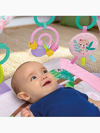 Tapis d'éveil pliable treetop bloom - arche et 5 jouets - bright starts