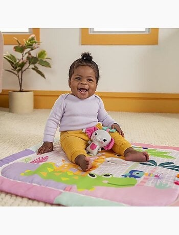 Tapis d'éveil pliable wild wiggles - arche et 5 jouets - bright starts