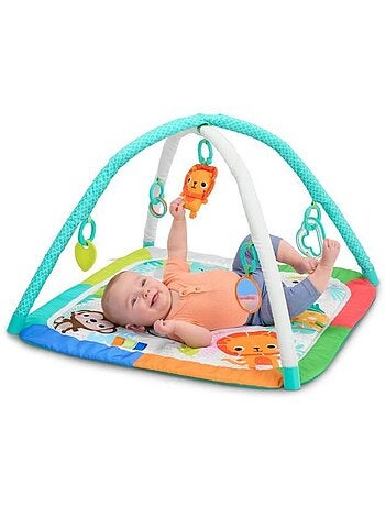 Tapis d'éveil pliable wild wiggles - arche et 5 jouets - bright starts