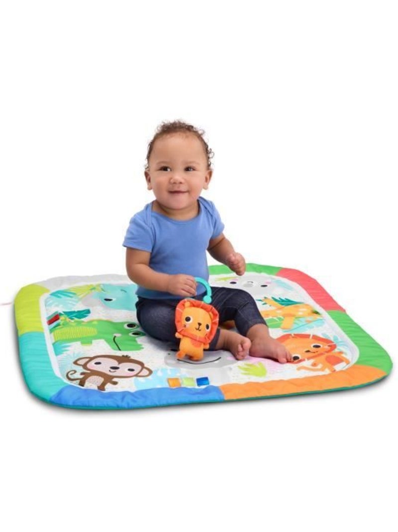 Tapis d'éveil pliable wild wiggles - arche et 5 jouets - bright starts Vert - Kiabi