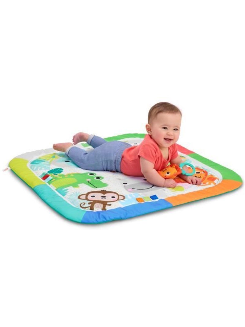 Tapis d'éveil pliable wild wiggles - arche et 5 jouets - bright starts Vert - Kiabi