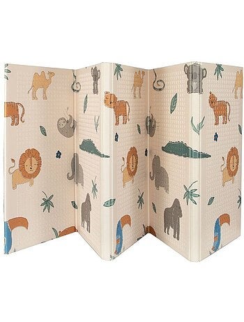 Tapis d'éveil réversible safari - mousse légère et pliable - nuby