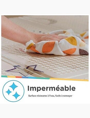 Tapis d'éveil réversible safari - mousse légère et pliable - nuby