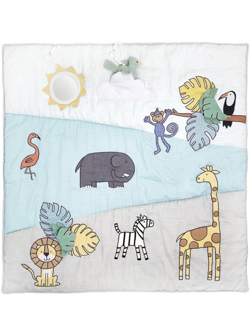 Tapis d'éveil réversible Safari Multicolore - Kiabi
