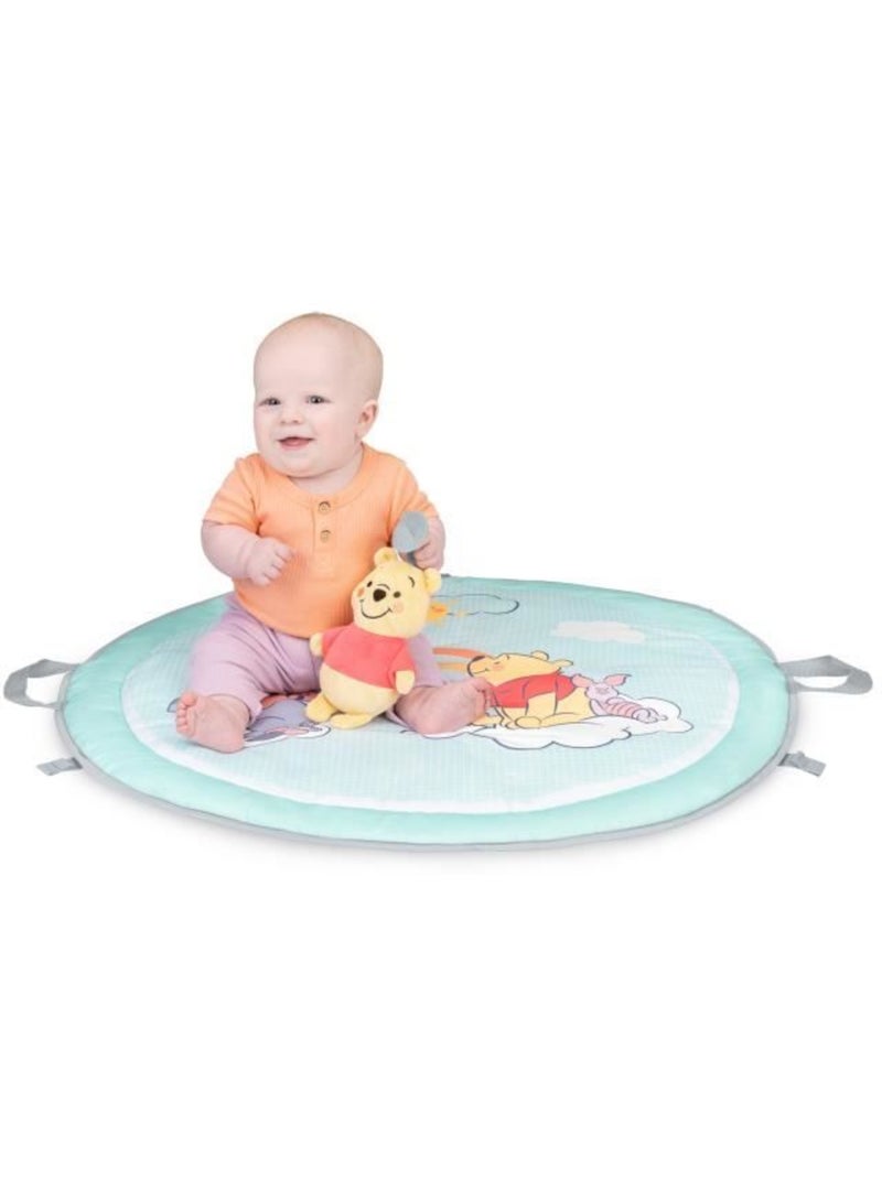 Tapis d'éveil réversible winnie - arche en bois et jouets - disney baby Bleu - Kiabi
